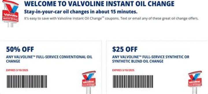 Score a Valvoline Oil Change Coupon: Get 50 Percent Off Your Next Service